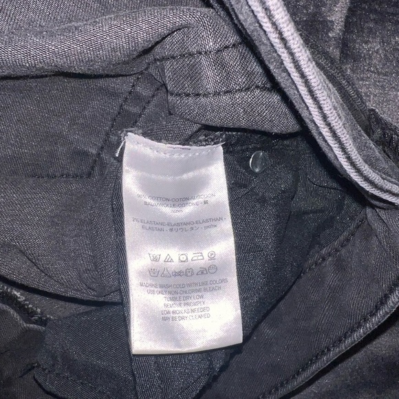 {NWOT Free People Black Fringe Hem Distressed Denim Jeans Size 25} - Picture 8 of 8